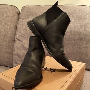 ASOS ABSOLUTE Black Leather Chelsea Ankle Boots
